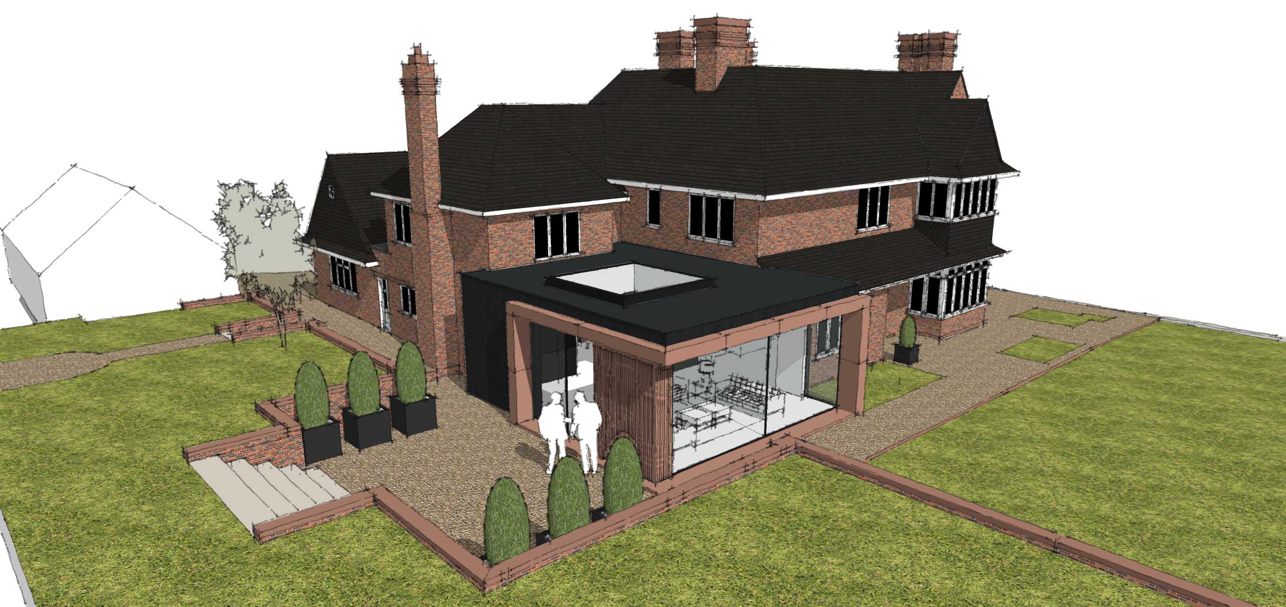 Planning Permission for Contemporary Extension to Period House ...